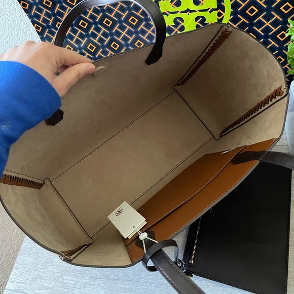 New, blake mixed material tote bag - Picture 6 of 15